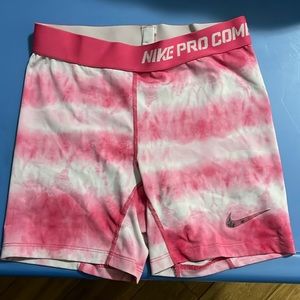 Pink tided nike pro combat